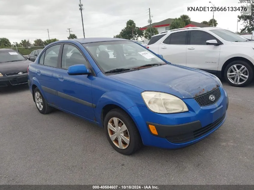 KNADE123666133476 2006 Kia Rio Lx