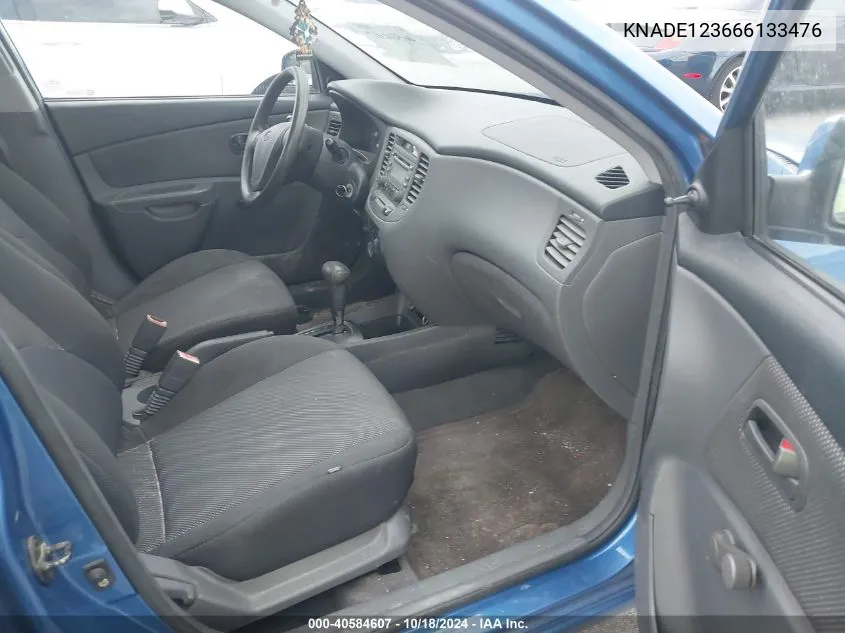 KNADE123666133476 2006 Kia Rio Lx