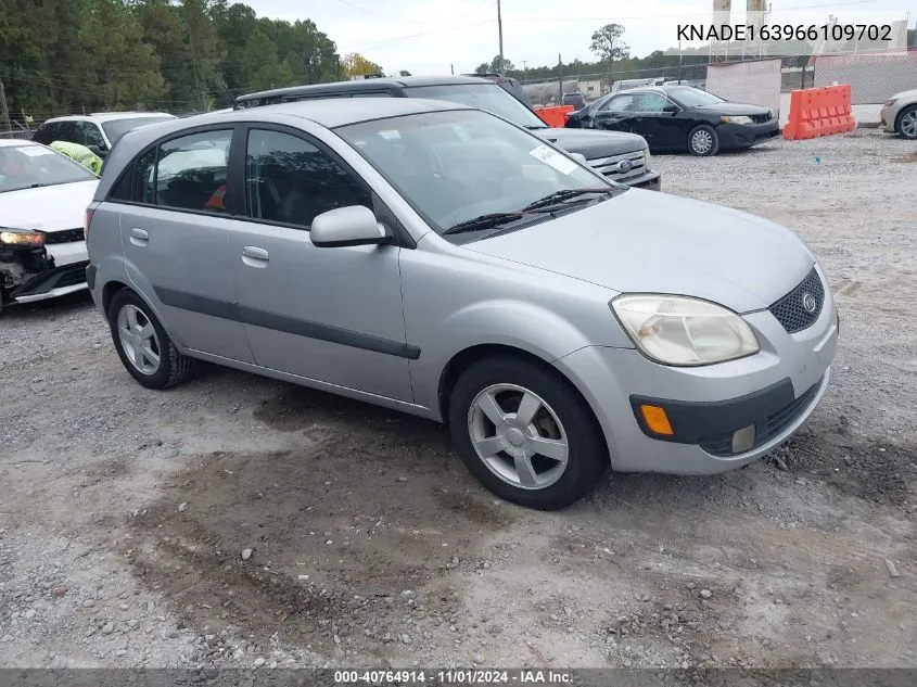 2006 Kia Rio5 Sx VIN: KNADE163966109702 Lot: 40764914