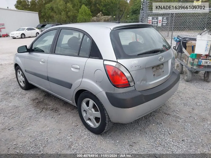 2006 Kia Rio5 Sx VIN: KNADE163966109702 Lot: 40764914