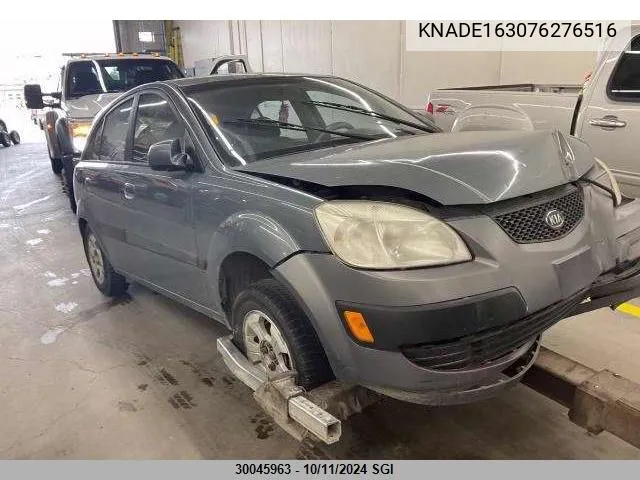 2007 Kia Rio 5 Sx VIN: KNADE163076276516 Lot: 30045963