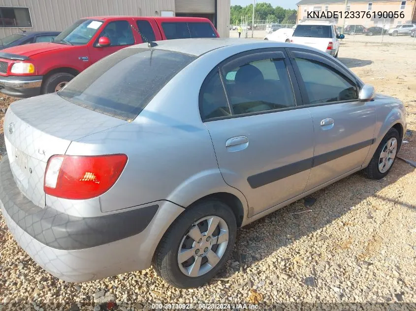 KNADE123376190056 2007 Kia Rio Lx