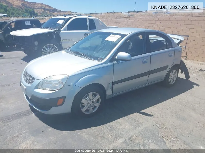 KNADE123276261800 2007 Kia Rio Lx