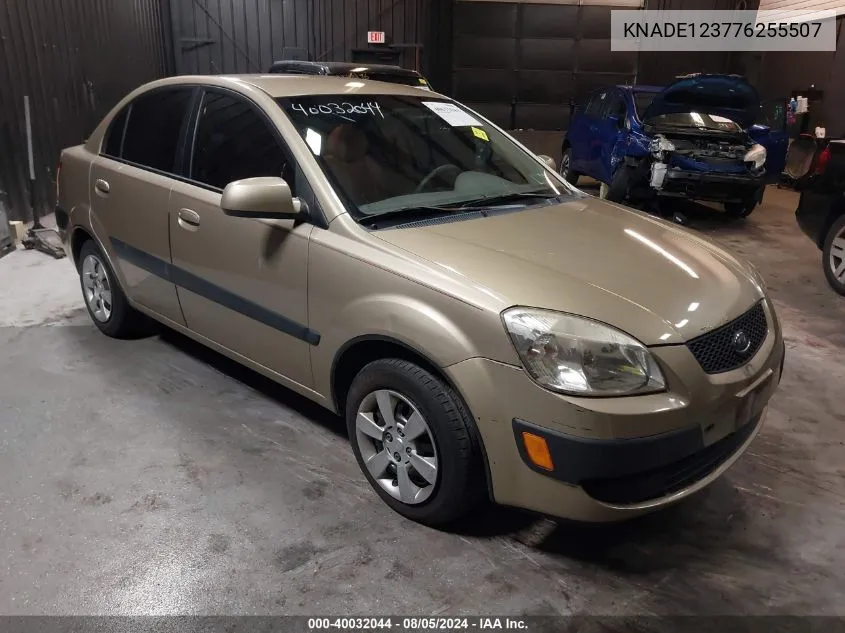 KNADE123776255507 2007 Kia Rio Lx