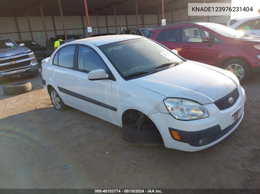 2007 Kia Rio Sx VIN: KNADE123976231404 Lot: 40103774