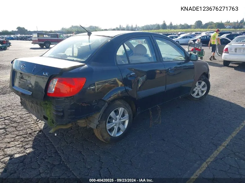 KNADE123676271763 2007 Kia Rio Lx