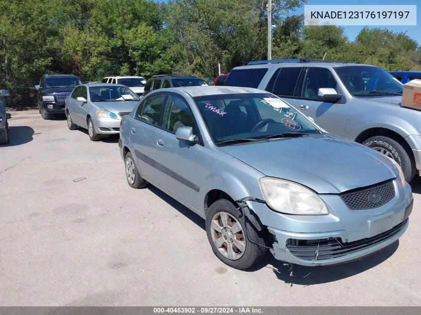 2007 Kia Rio Lx/Sx VIN: KNADE123176197197 Lot: 40453902