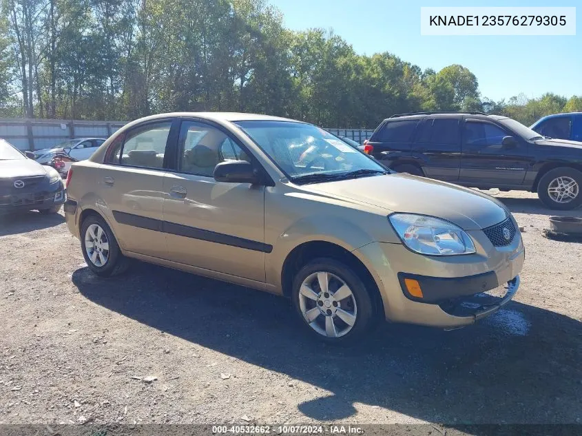 2007 Kia Rio Lx VIN: KNADE123576279305 Lot: 40532662