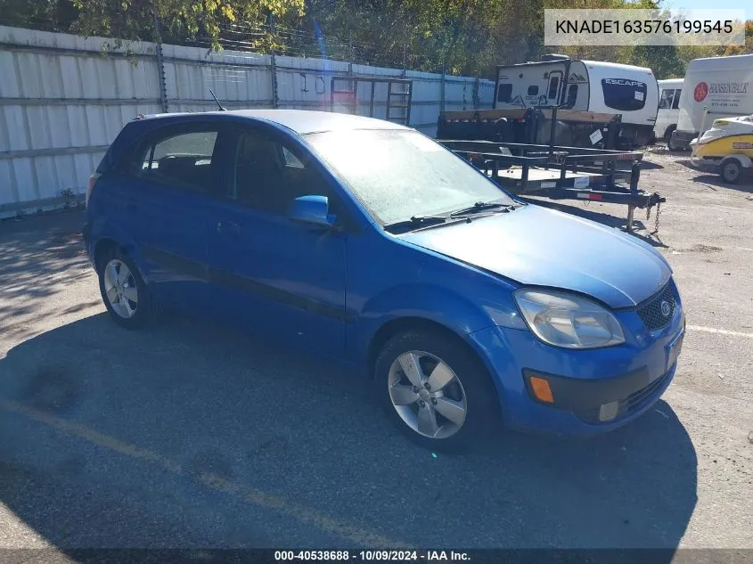 2007 Kia Rio5 Sx VIN: KNADE163576199545 Lot: 40538688