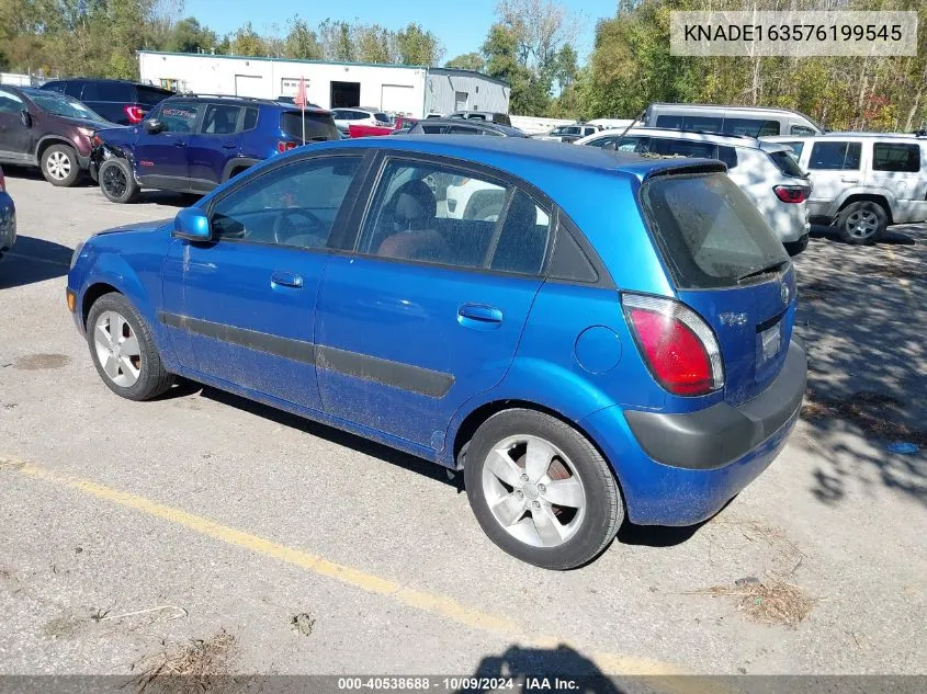 2007 Kia Rio5 Sx VIN: KNADE163576199545 Lot: 40538688