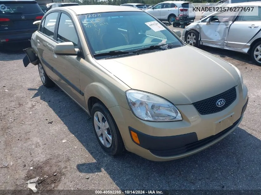 2007 Kia Rio Lx VIN: KNADE123576277697 Lot: 40592285