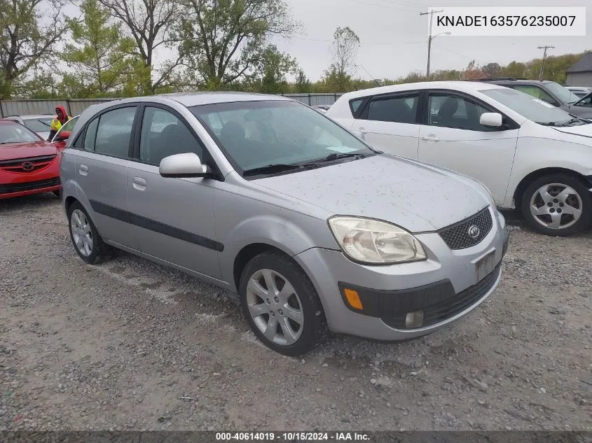 2007 Kia Rio5 Sx VIN: KNADE163576235007 Lot: 40614019