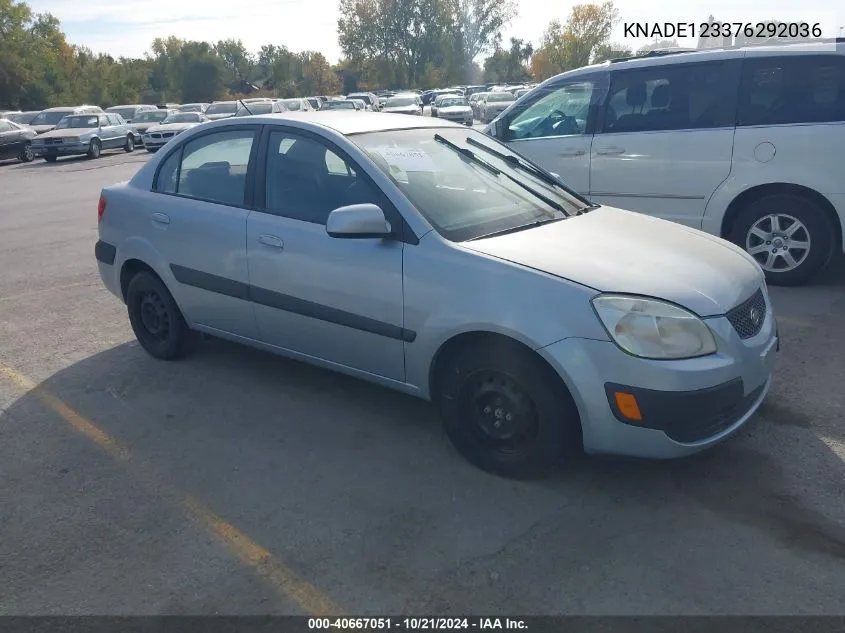 KNADE123376292036 2007 Kia Rio Lx