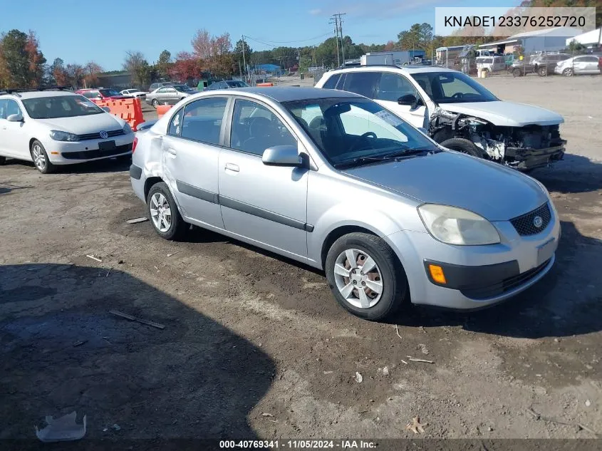 2007 Kia Rio Lx VIN: KNADE123376252720 Lot: 40769341