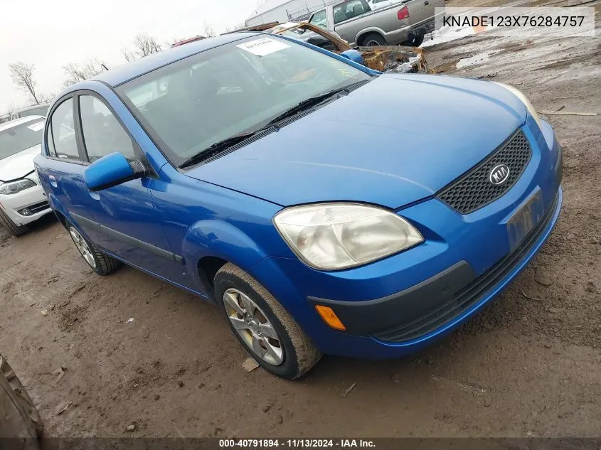 2007 Kia Rio Lx VIN: KNADE123X76284757 Lot: 40791894