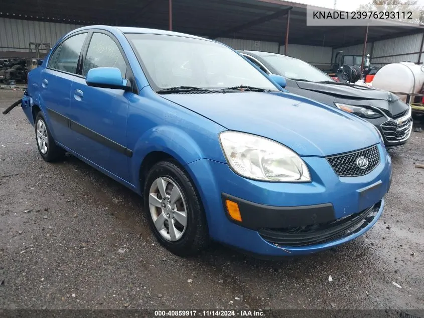 2007 Kia Rio Lx VIN: KNADE123976293112 Lot: 40859917