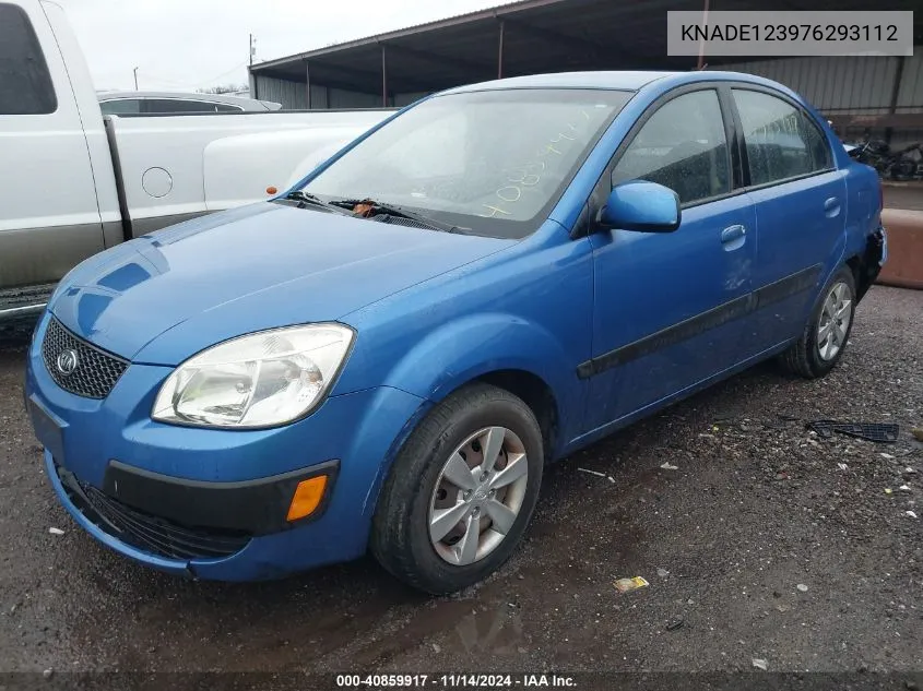 2007 Kia Rio Lx VIN: KNADE123976293112 Lot: 40859917