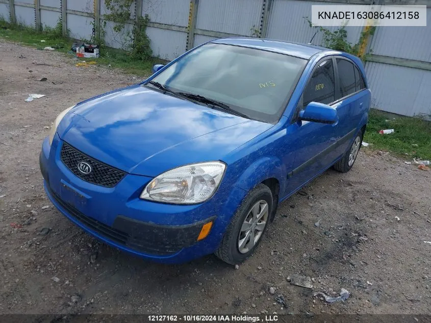 2008 Kia Rio 5 Sx VIN: KNADE163086412158 Lot: 12127162