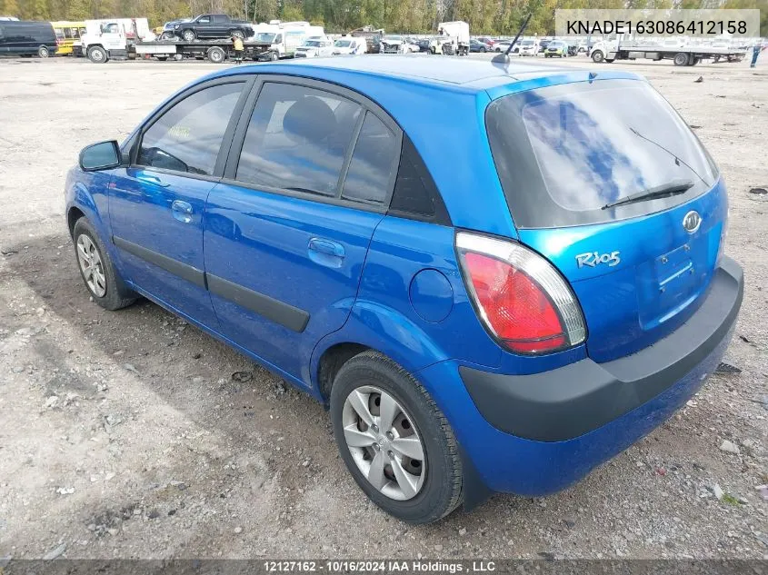 2008 Kia Rio 5 Sx VIN: KNADE163086412158 Lot: 12127162