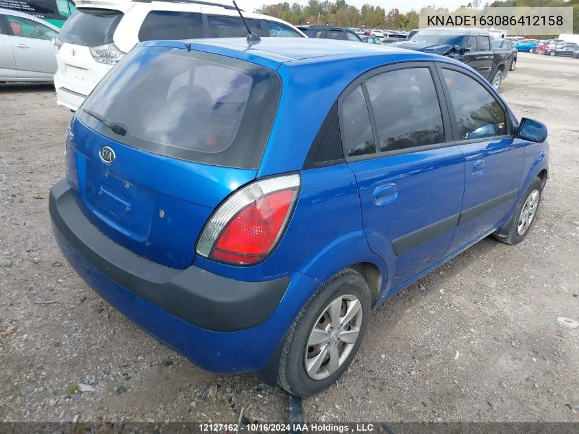 KNADE163086412158 2008 Kia Rio 5 Sx