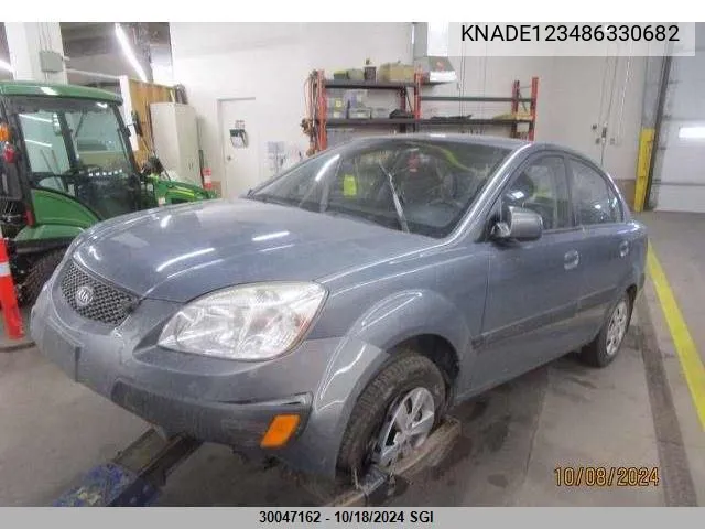 KNADE123486330682 2008 Kia Rio