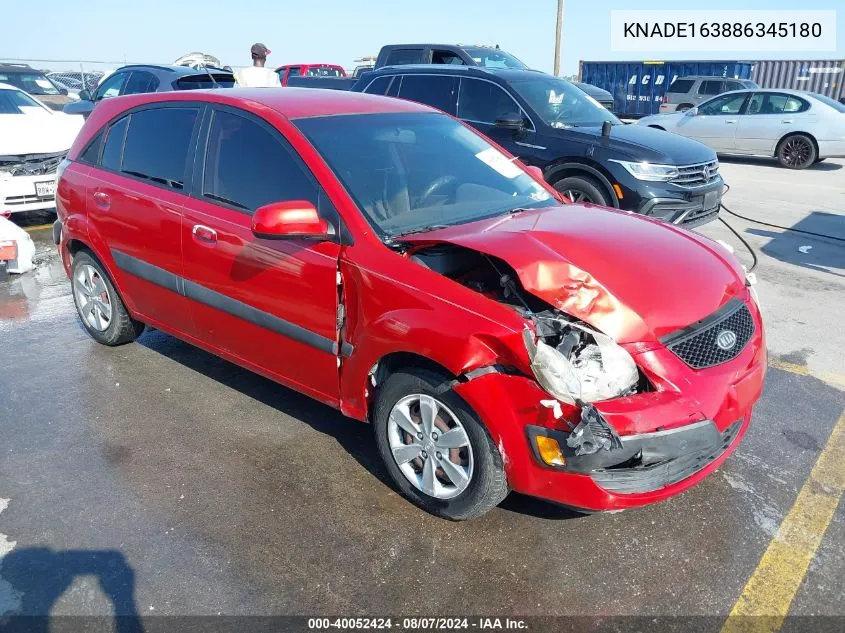 KNADE163886345180 2008 Kia Rio5 Lx