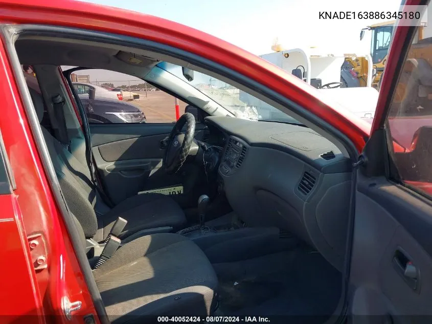 2008 Kia Rio5 Lx VIN: KNADE163886345180 Lot: 40052424