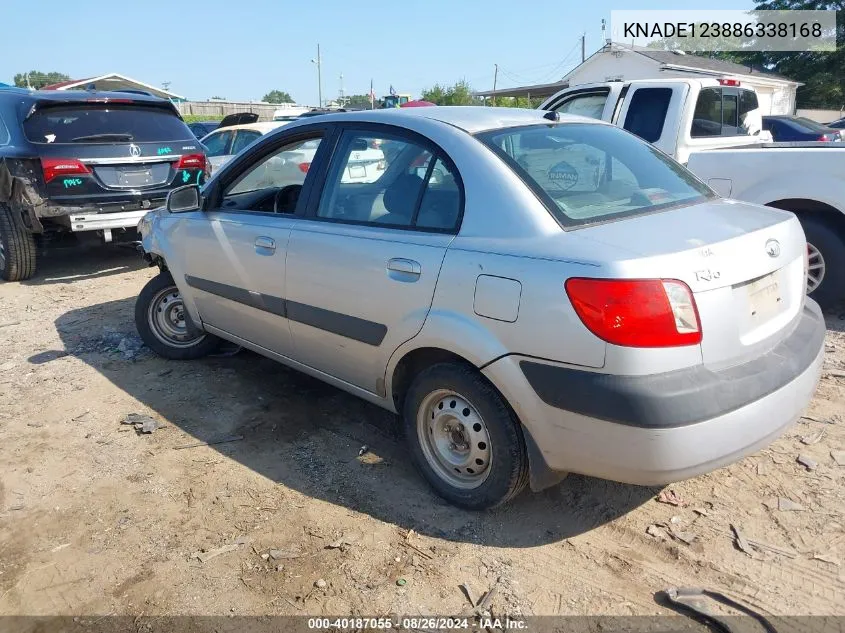 2008 Kia Rio VIN: KNADE123886338168 Lot: 40187055