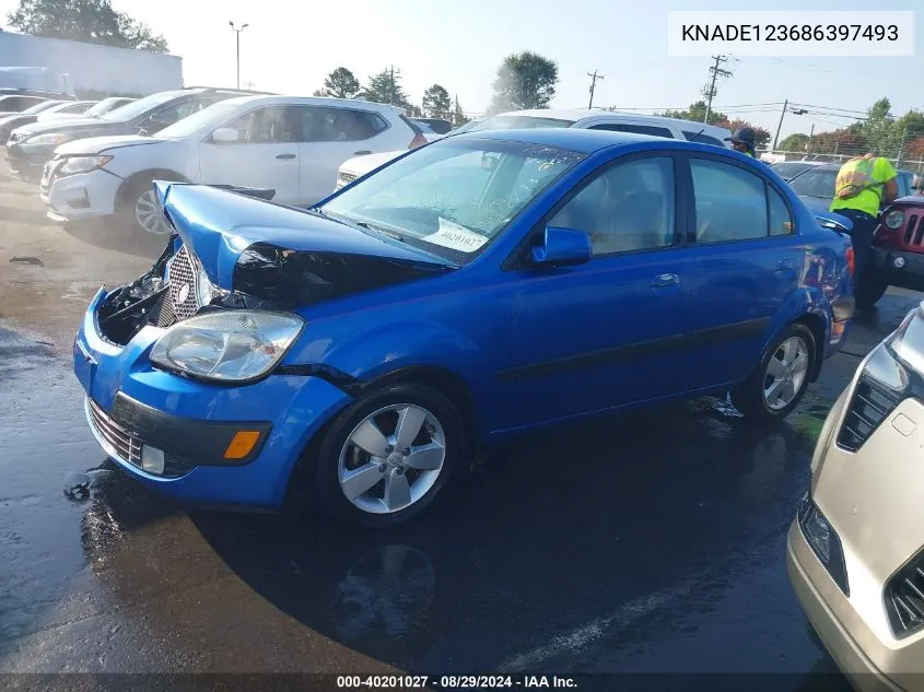 KNADE123686397493 2008 Kia Rio Sx