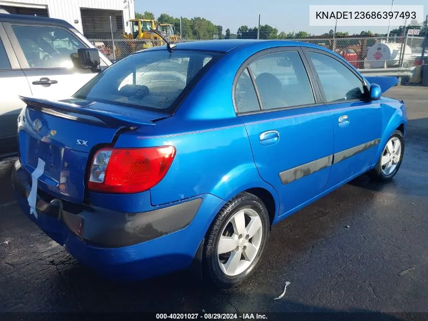 KNADE123686397493 2008 Kia Rio Sx