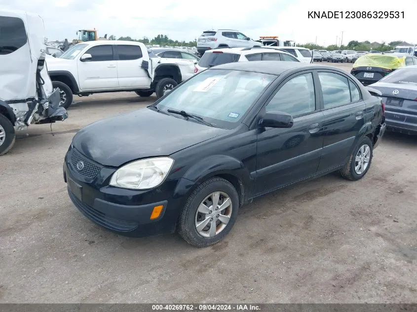 KNADE123086329531 2008 Kia Rio Lx