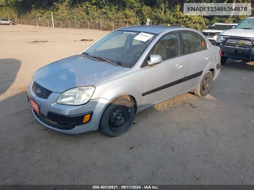 KNADE123486364878 2008 Kia Rio Lx/Sx