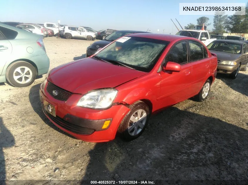 2008 Kia Rio Lx VIN: KNADE123986341368 Lot: 40525372