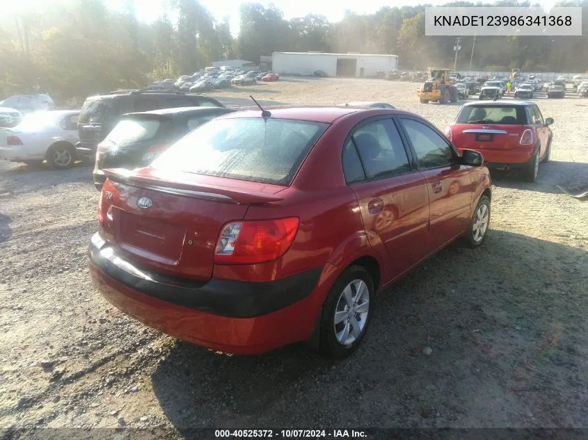 2008 Kia Rio Lx VIN: KNADE123986341368 Lot: 40525372