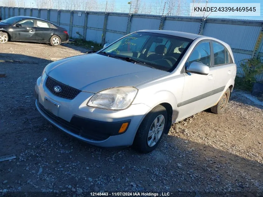 2009 Kia Rio VIN: KNADE243396469545 Lot: 12148443