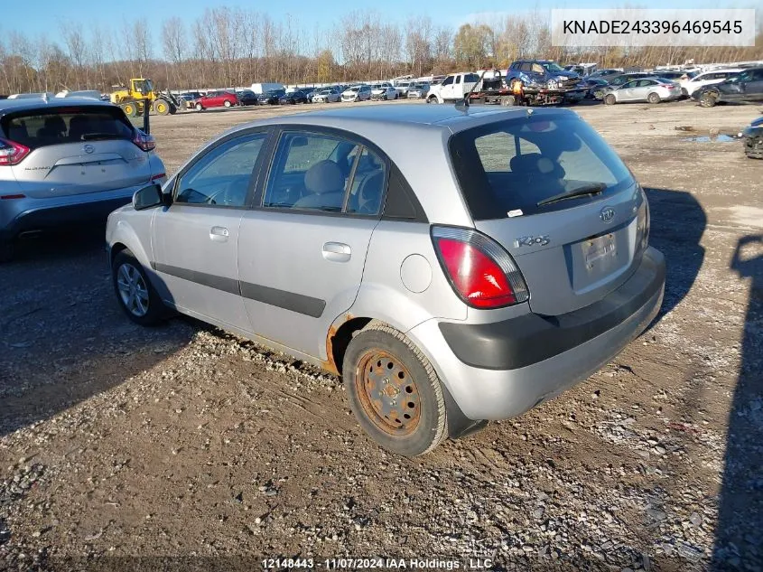 2009 Kia Rio VIN: KNADE243396469545 Lot: 12148443