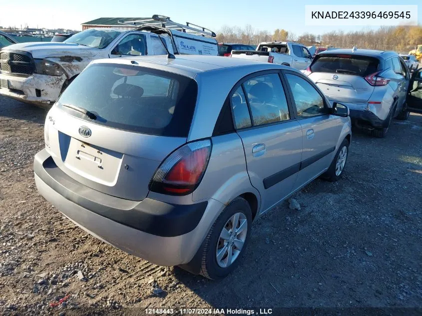 2009 Kia Rio VIN: KNADE243396469545 Lot: 12148443