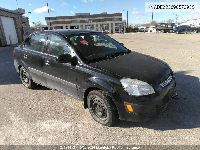 2009 Kia Rio Ex Convenience VIN: KNADE223696573935 Lot: 20179412