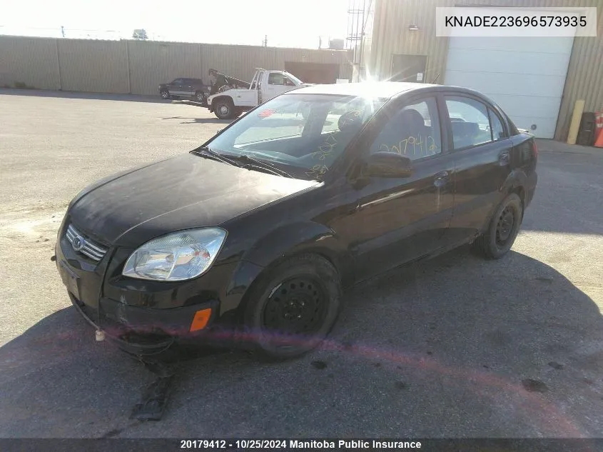 2009 Kia Rio Ex Convenience VIN: KNADE223696573935 Lot: 20179412