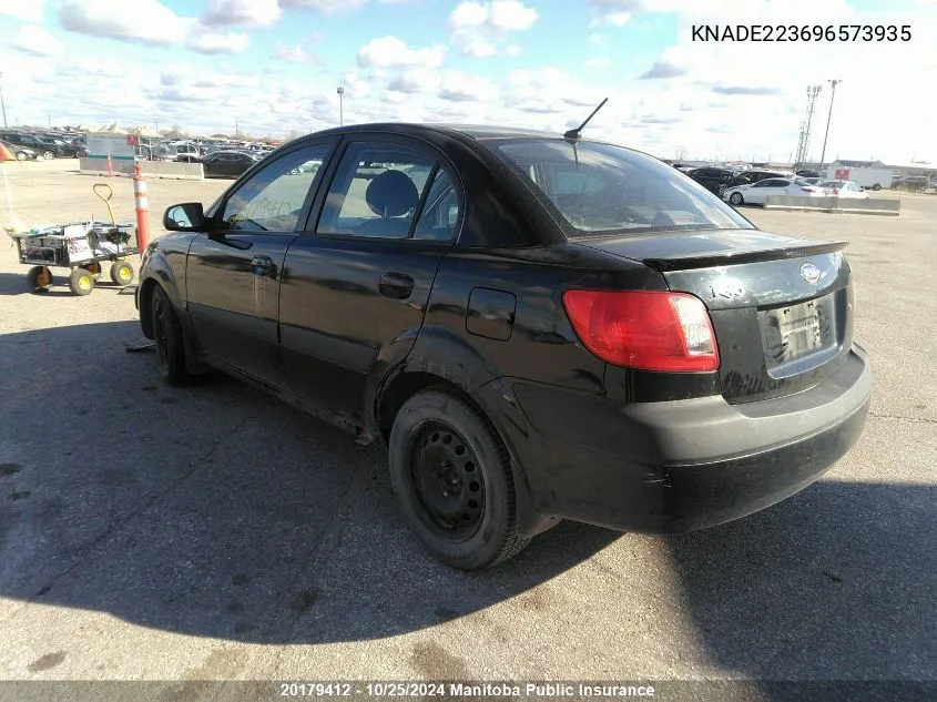 2009 Kia Rio Ex Convenience VIN: KNADE223696573935 Lot: 20179412