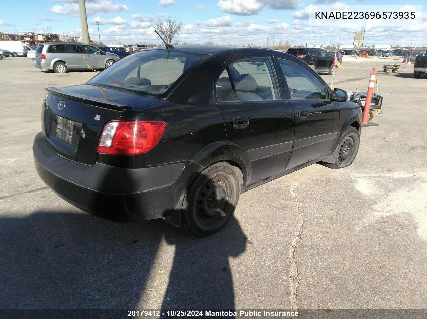 2009 Kia Rio Ex Convenience VIN: KNADE223696573935 Lot: 20179412