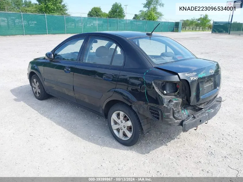 KNADE223096534001 2009 Kia Rio Lx