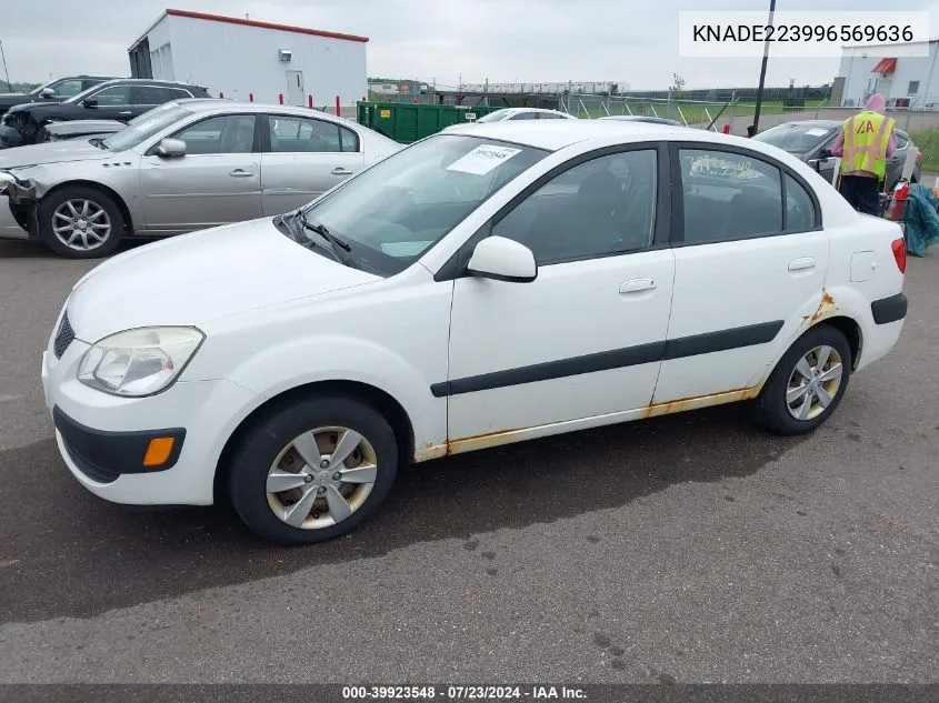 KNADE223996569636 2009 Kia Rio Lx