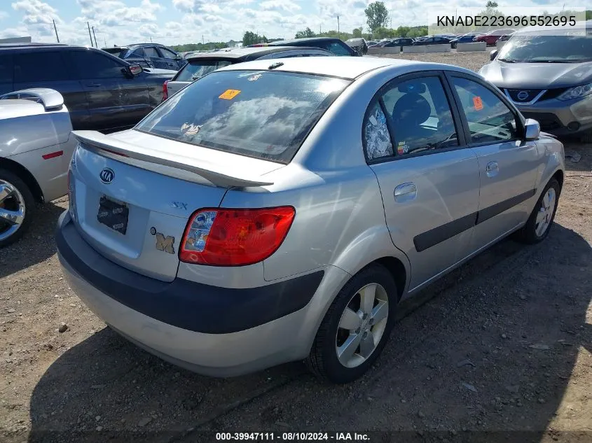 2009 Kia Rio Sx VIN: KNADE223696552695 Lot: 39947111