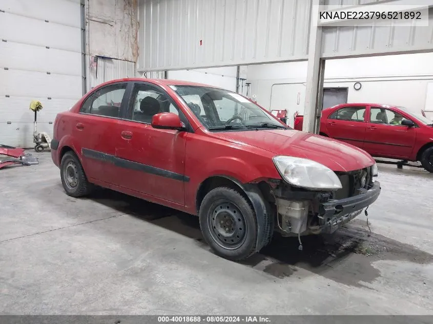 KNADE223796521892 2009 Kia Rio Lx