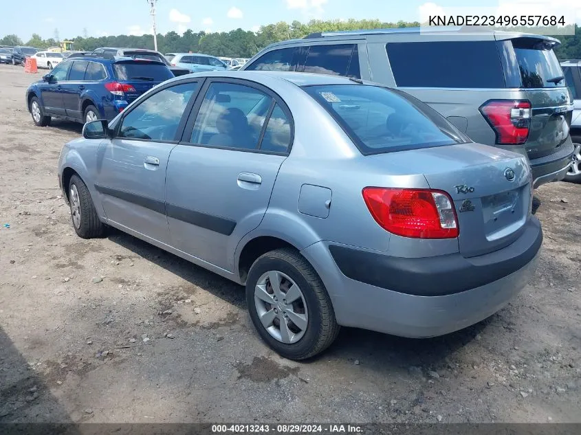 2009 Kia Rio Lx VIN: KNADE223496557684 Lot: 40213243