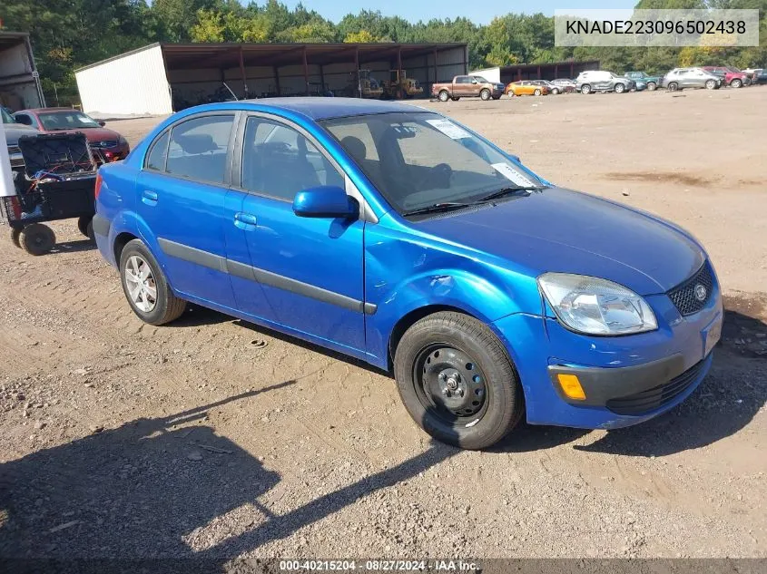 KNADE223096502438 2009 Kia Rio Lx