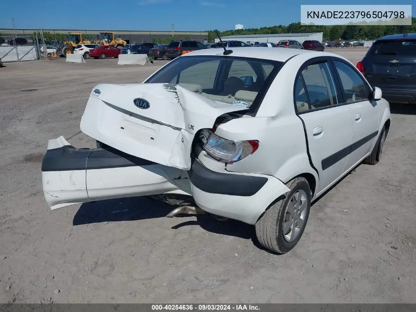 2009 Kia Rio Lx VIN: KNADE223796504798 Lot: 40254636