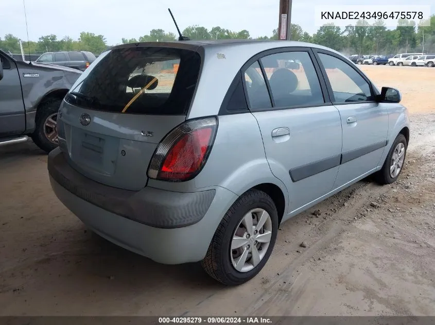 KNADE243496475578 2009 Kia Rio5 Lx