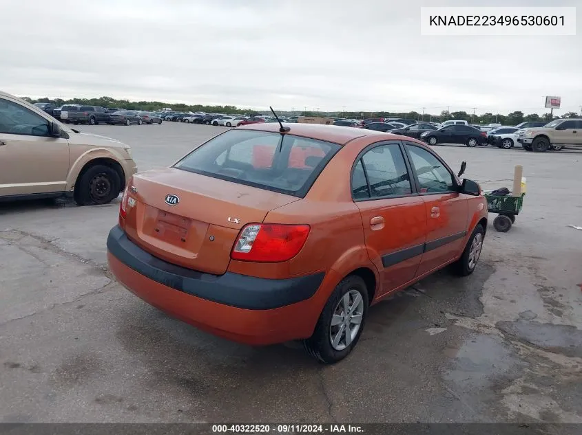 2009 Kia Rio Lx VIN: KNADE223496530601 Lot: 40322520